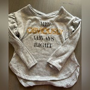 Girls Long Sleeve Blouse Size 4